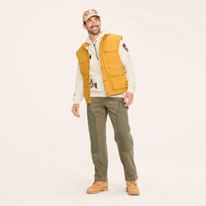 K-78 Woolrich X Target Men's Small Fisherman Vest -Gold